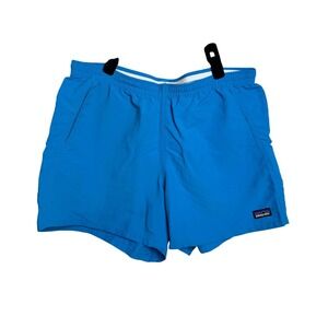 Patagonia Women's Barely Baggie Short Blue Hiking Outdoor Medium Adventure Nylon